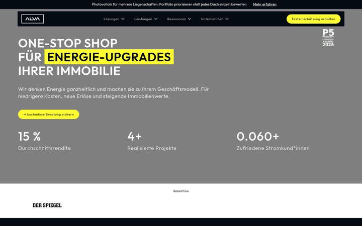Screenshot of alva-energie.de