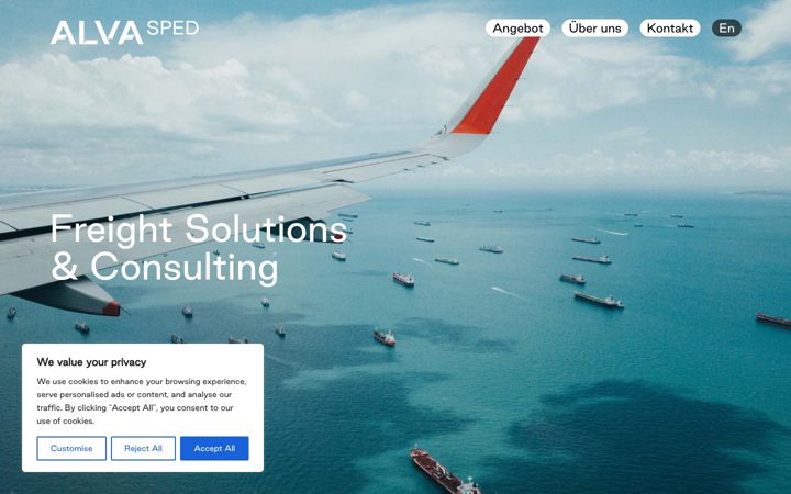 Screenshot of alva-sped.com