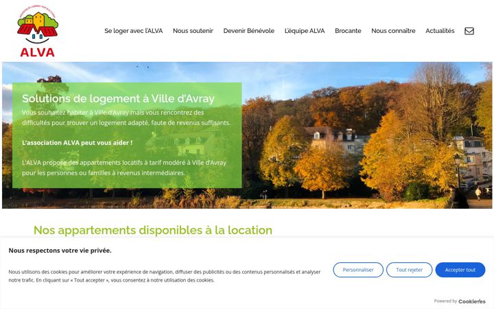 Screenshot of alva-villedavray.fr