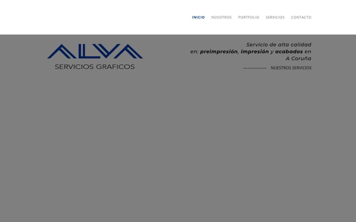 Screenshot of alvagrafica.es