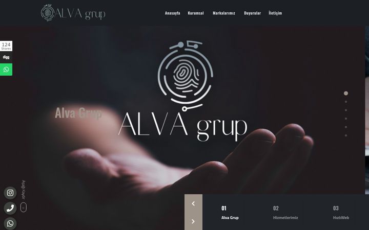 Screenshot di alvagrup.com