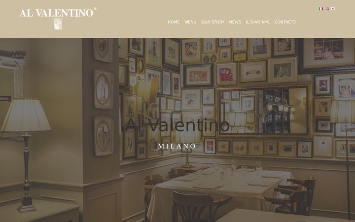 Screenshot of alvalentino.restaurant