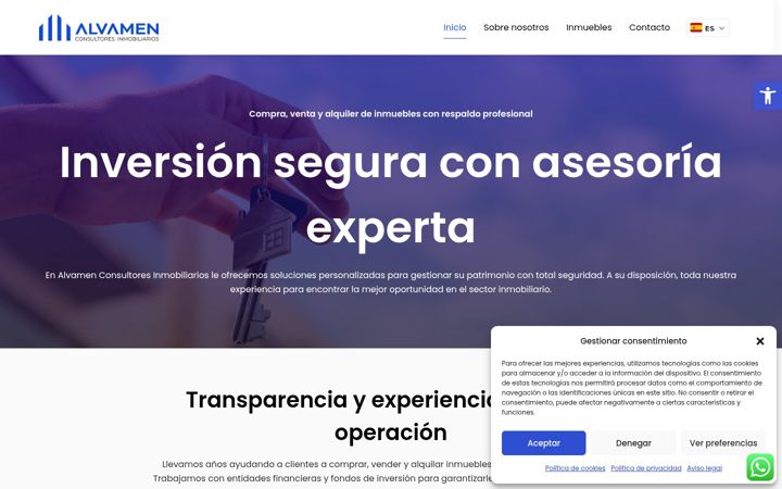 Screenshot of alvamenconsultores.com