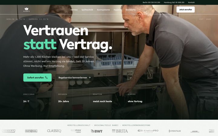 Screenshot of alvanta.de