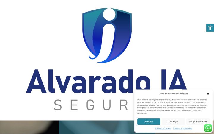 Screenshot of alvaradoiaseguros.com