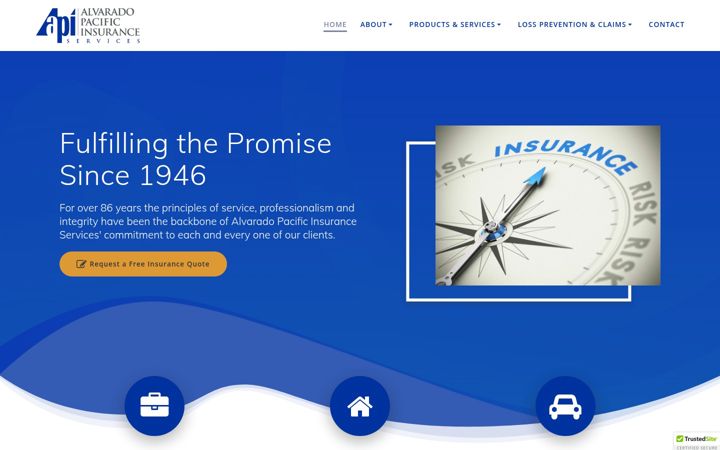 Screenshot of alvaradopacific.com