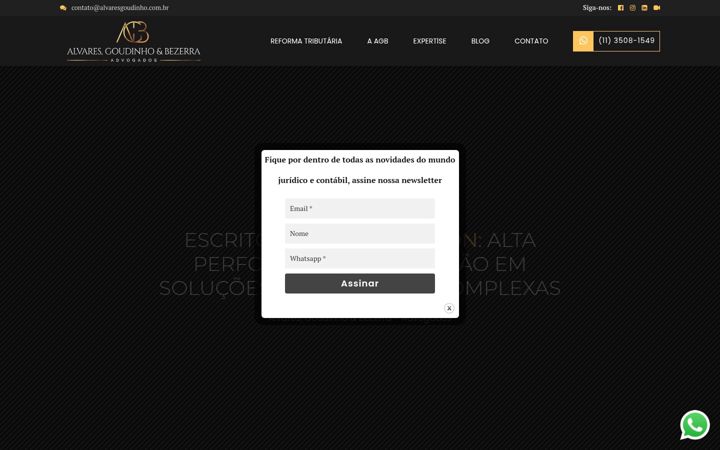 Capture d'écran de alvaresgoudinho.com.br