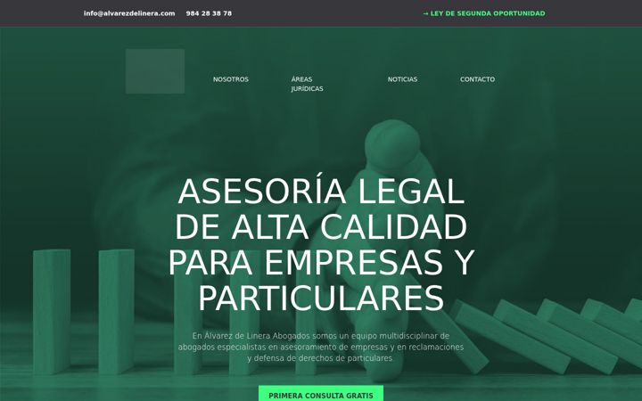 Screenshot of alvarezdelinera.com