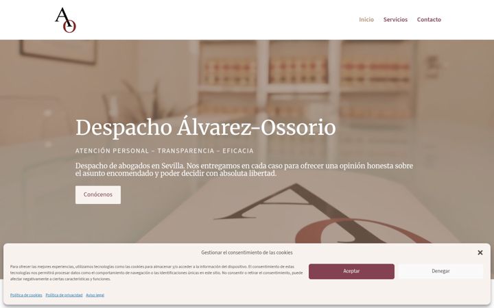 Screenshot of alvarezossorio.com