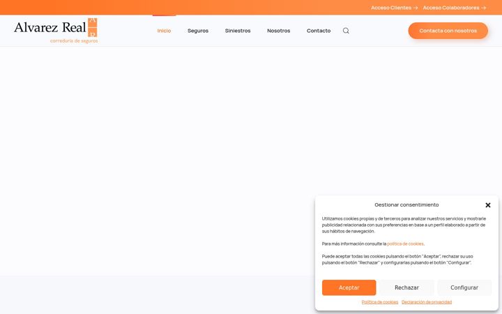 Skärmbild av alvarezrealseguros.com