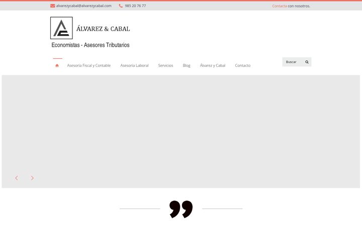 Screenshot of alvarezycabal.com