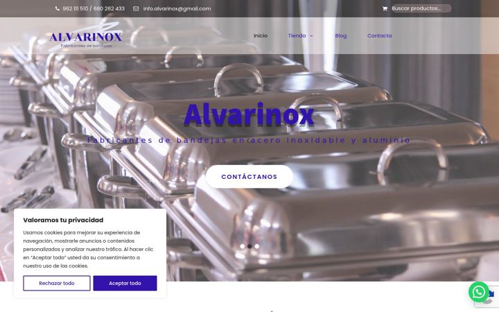Kuvakaappaus sivustosta alvarinox.es