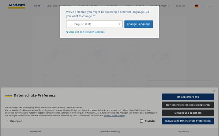 Screenshot of alvaris.com