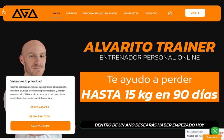 Screenshot von alvaritogalfonsel.com