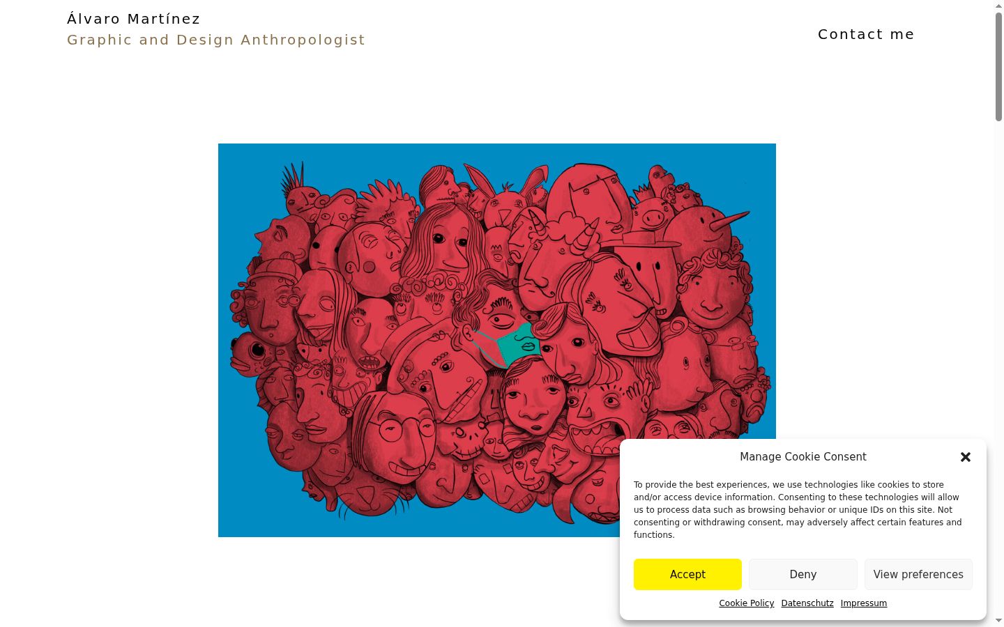 Screenshot des Einwilligungsbanners vor jeglicher Interaktion