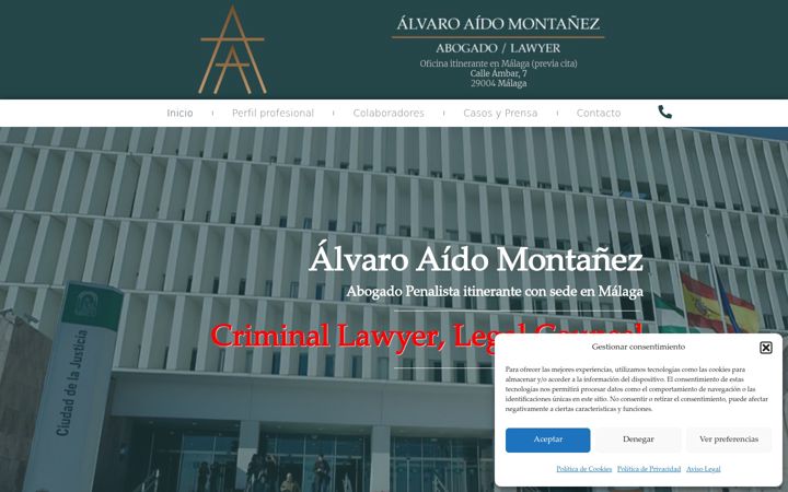 Screenshot von alvaroaido.com