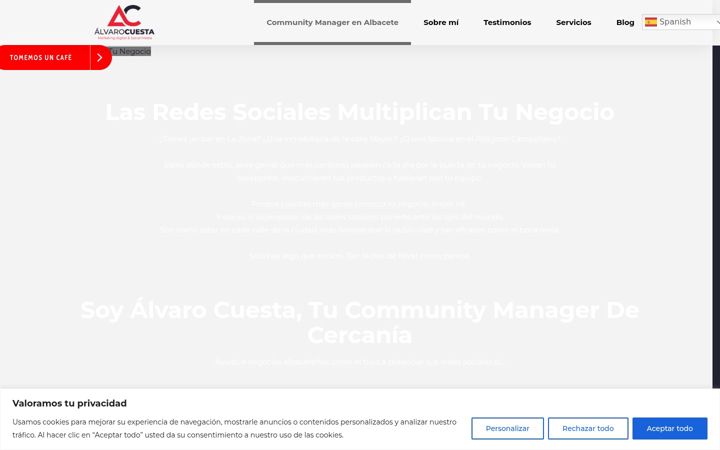 Ekraanipilt saidist alvarocuesta.com