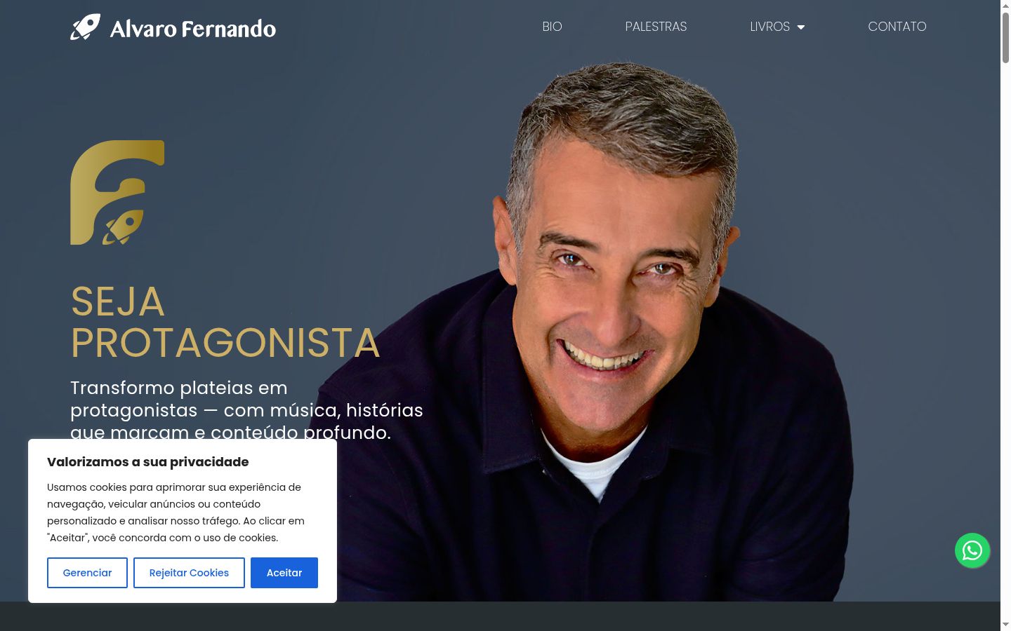 Captura de pantalla del banner de consentimiento mostrado antes de cualquier interacción