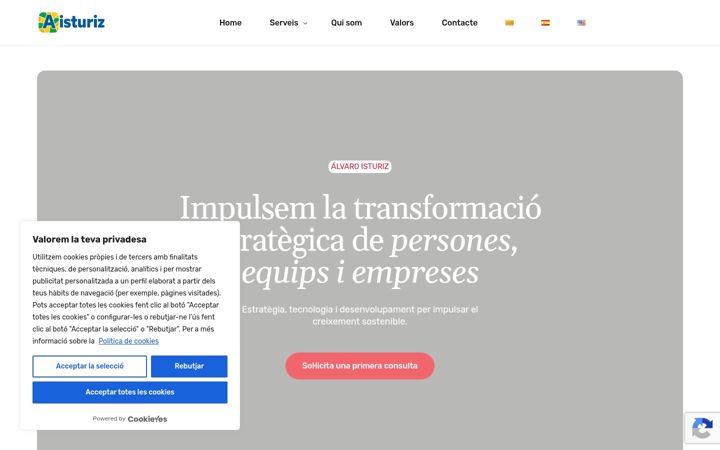 Screenshot of alvaroisturiz.com
