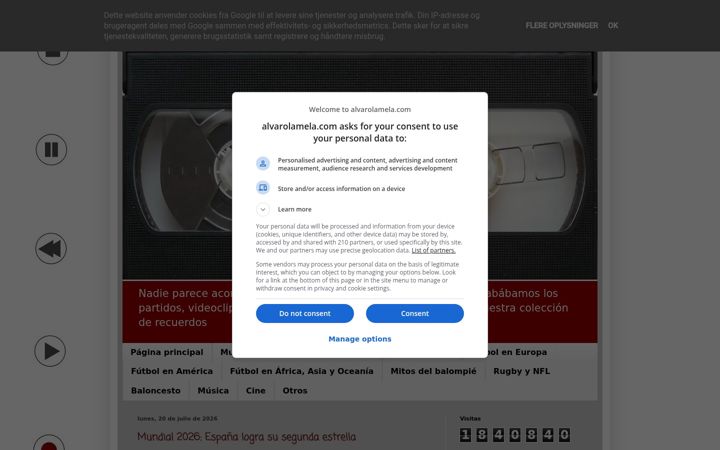 Zrzut ekranu alvarolamela.com