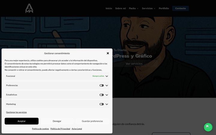 Screenshot of alvaromarquezweb.com