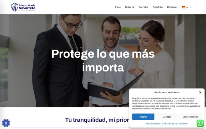 Zrzut ekranu alvaronavarrete-corredordeseguros.com