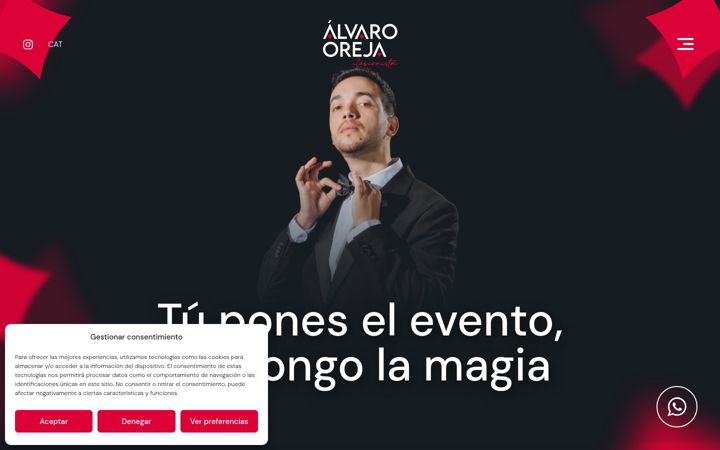Screenshot of alvarooreja.com