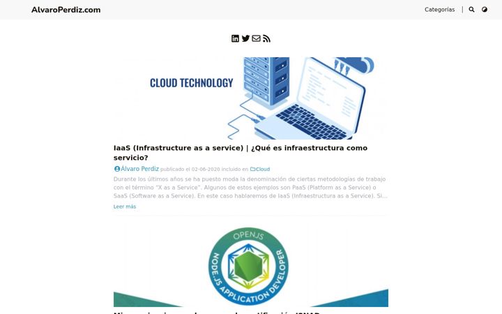 Screenshot of alvaroperdiz.com
