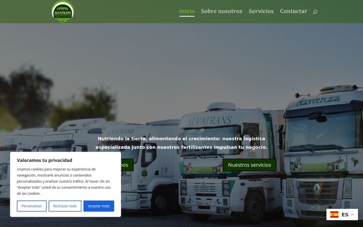 Screenshot of alvatrans.es