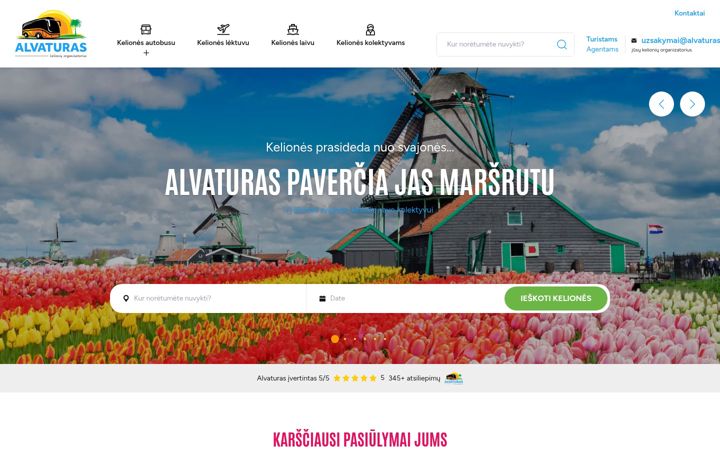 Képernyőkép: alvaturas.lt