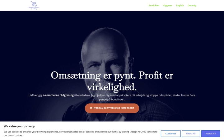 Screenshot of alvdahl.dk