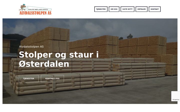 Screenshot of alvdalsstolpen.no