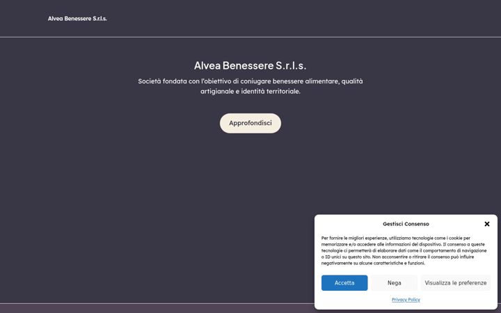 Posnetek zaslona alveabenessere.it