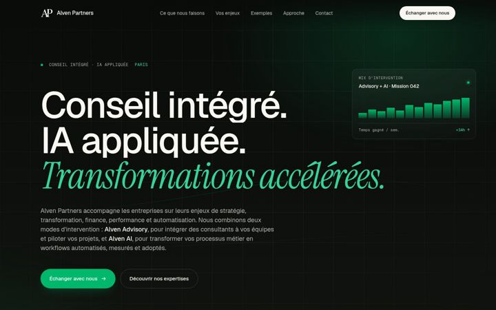 Screenshot of alvenpartners.com