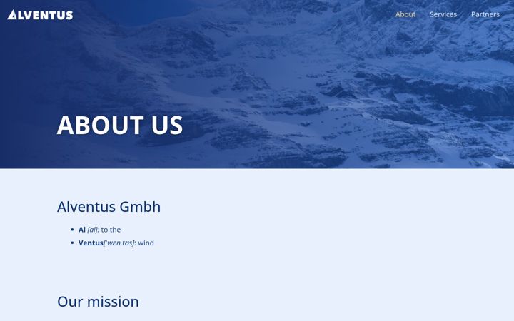 Screenshot of alventus.ch