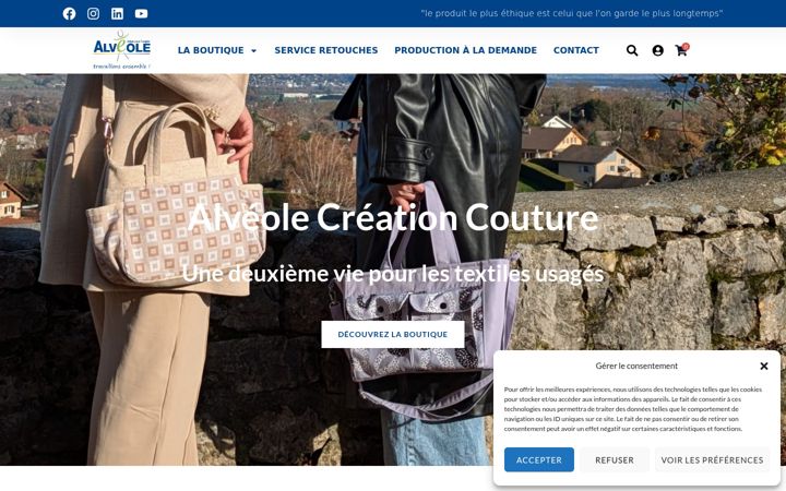 Screenshot di alveole-couture.fr
