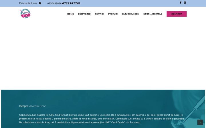 Screenshot του alveolo.ro