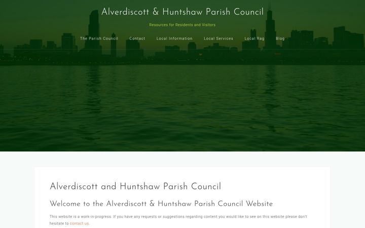 Screenshot di alverdiscott-huntshaw-parish.org.uk