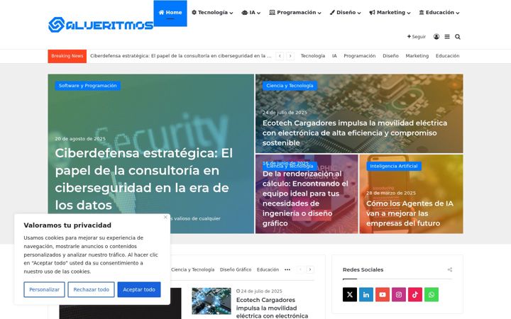 Capture d'écran de alveritmos.com