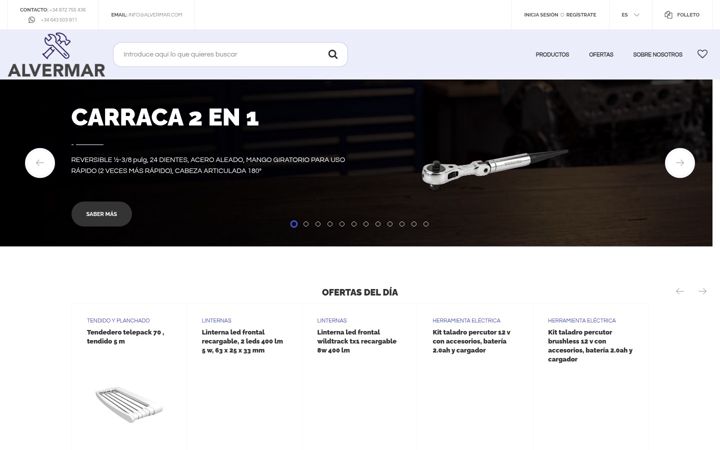 Screenshot of alvermar.com