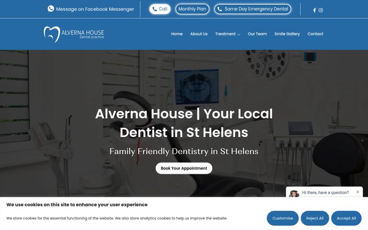 Screenshot of alvernahouse.co.uk
