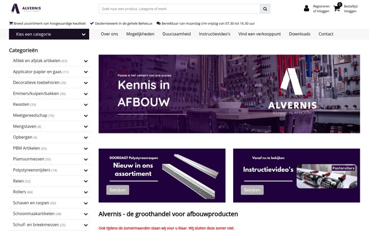 Screenshot of alvernis.nl