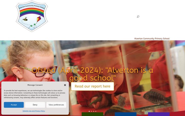 Screenshot of alverton.n-yorks.sch.uk