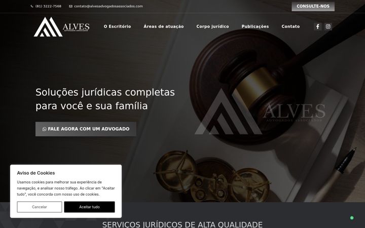 Ekrano kopija alvesadvogadosassociados.com