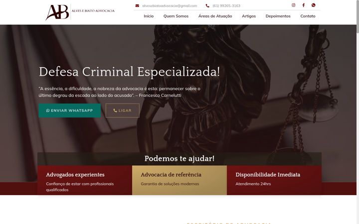 Screenshot of alvesebiato.com.br