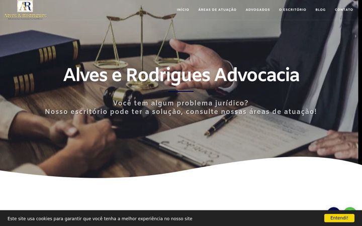Screenshot of alveserodriguesadv.com