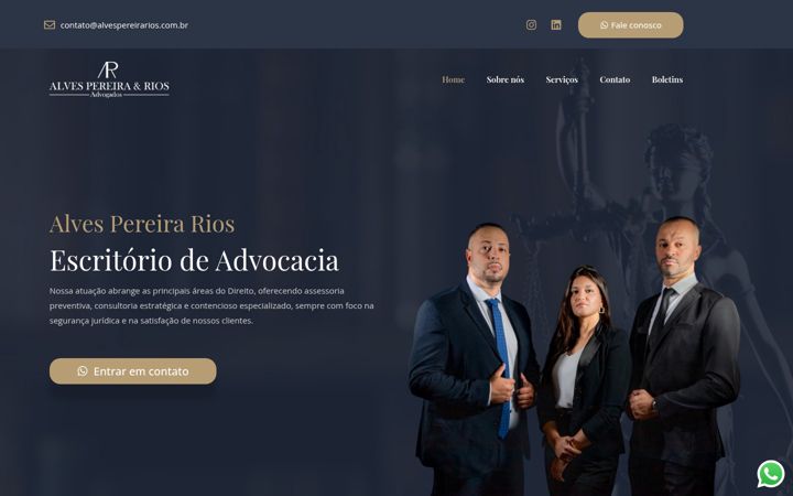 Screenshot of alvespereirarios.com.br