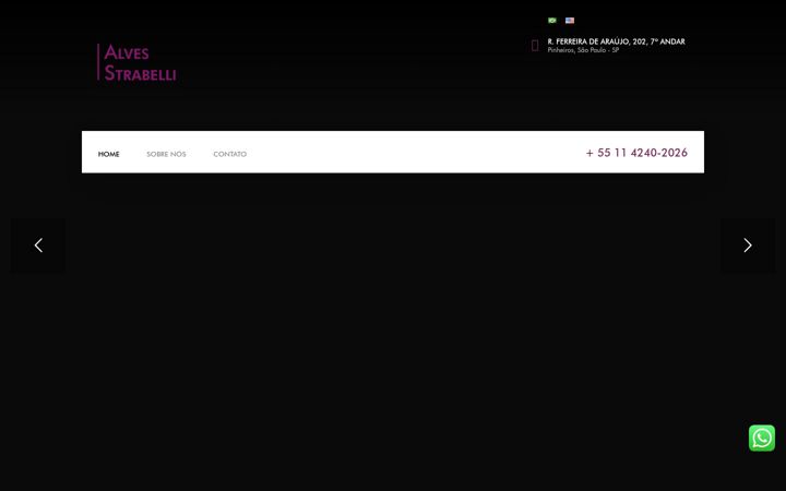 Screenshot of alvesstrabelli.com.br