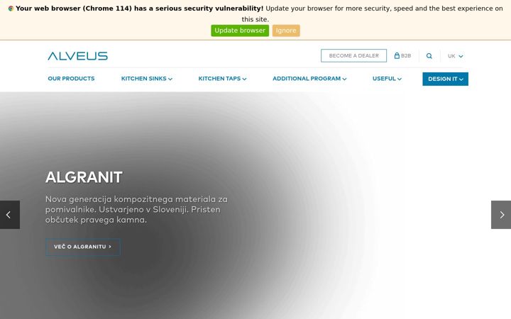 Zrzut ekranu alveus.co.uk