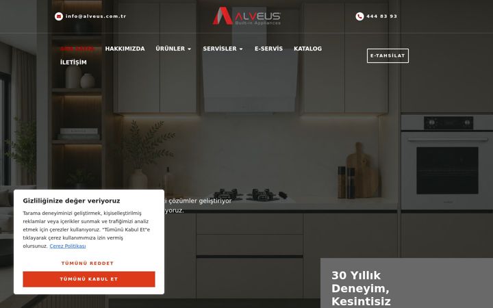 Skärmbild av alveus.com.tr